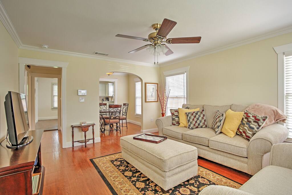Lounge inside the comfortable interior.