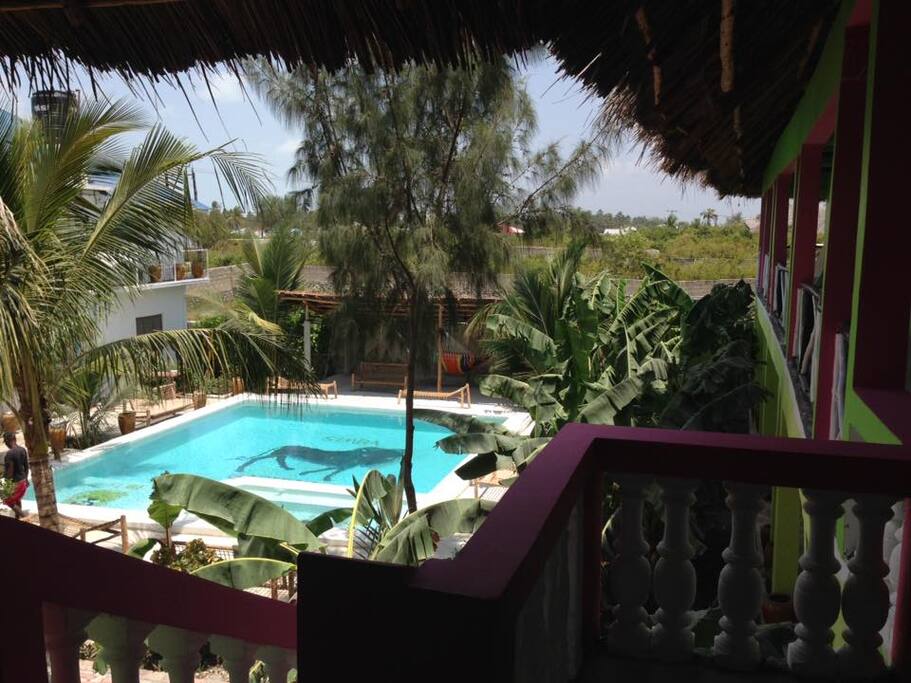 Pool View from Bar