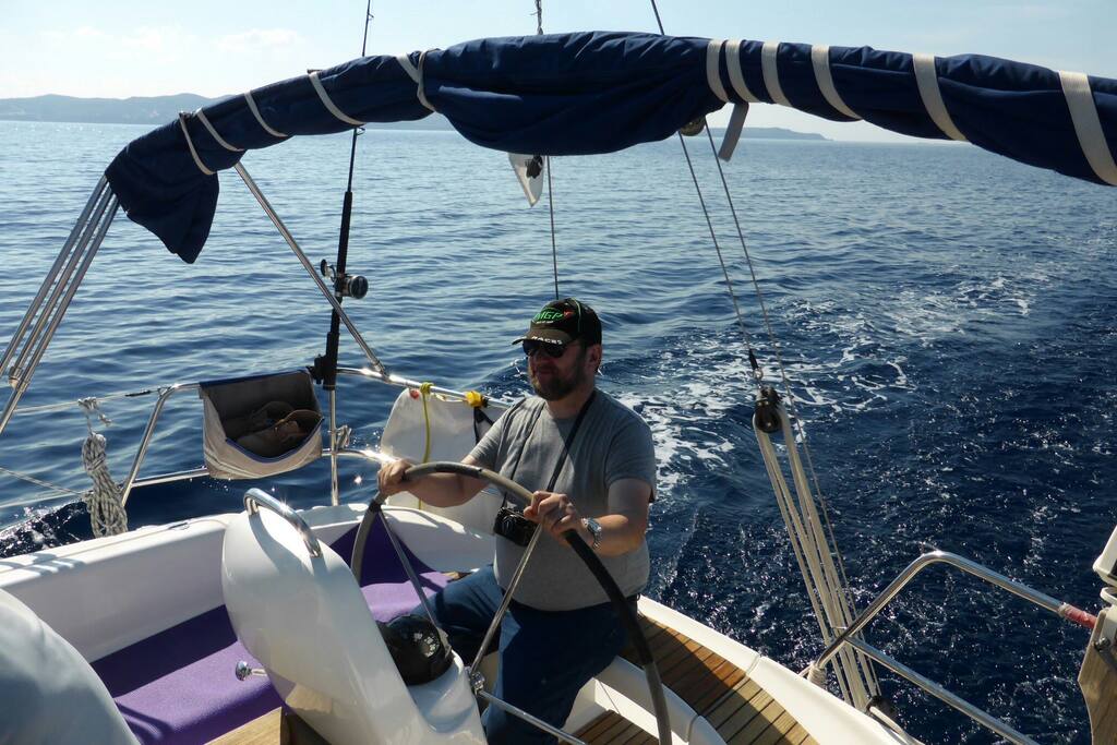 Take the helm and be skipper for a day or 2 aboard a luxury 12 mt sailing boat excursion from portoscuso in Sardegna south west and gonfiare le vela. Food and wine included, snorkel, swim, relax. Casa Mario Tanca Piras Nebida.