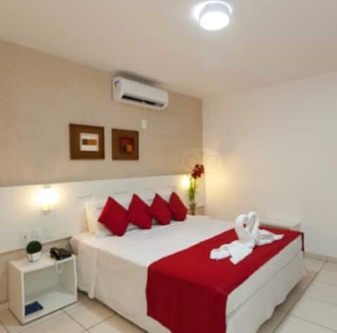 Apartment 100 meters from the beach in Maceió, for work or leisure.