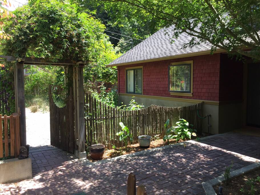 Follow the path to private below-home apartment