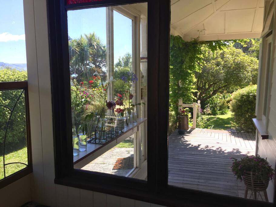 View from the cottage sunroom