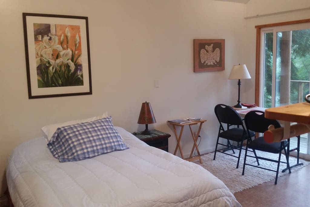 Double Bed and dining table/desk
