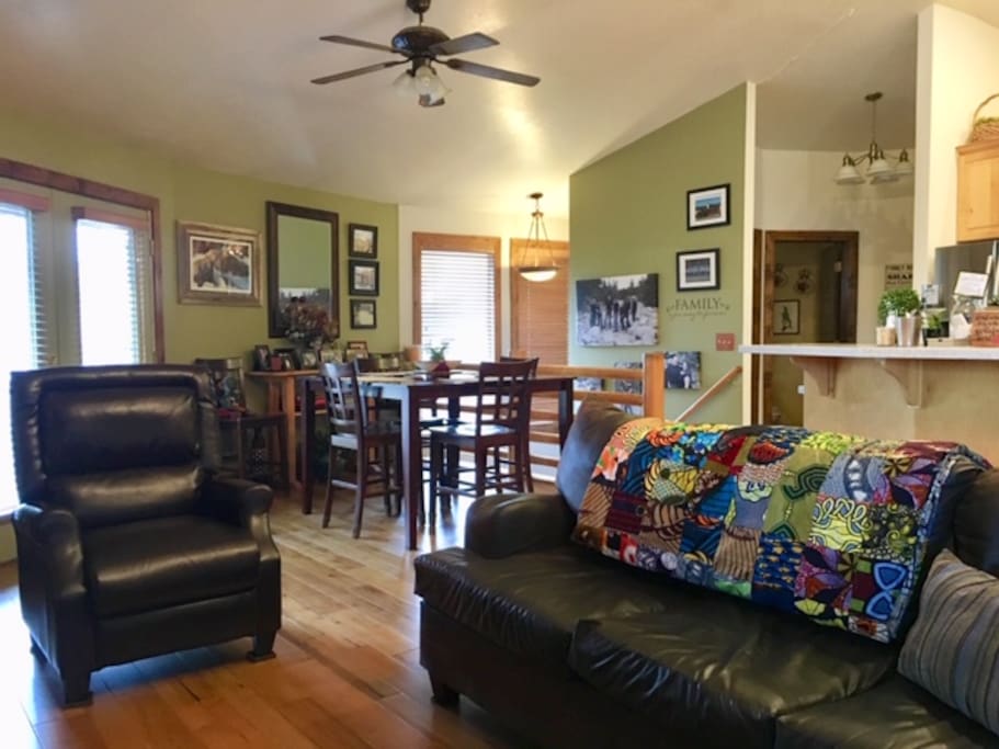 View of shared living and dining areas.