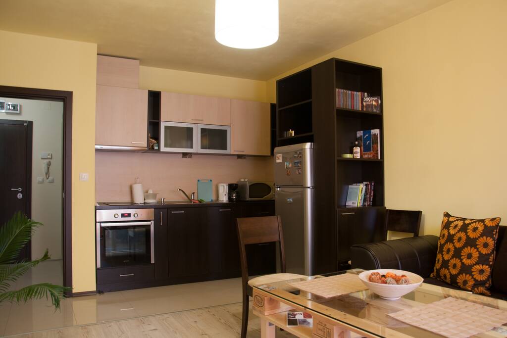 Kitchen corner in the living room