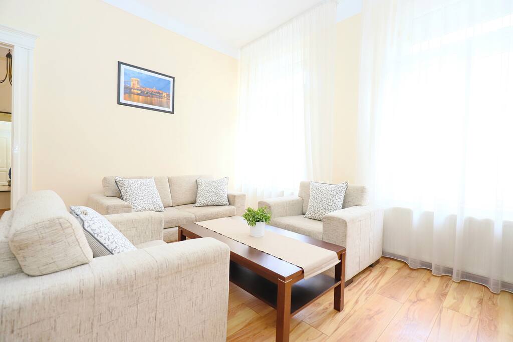 living room with sofa