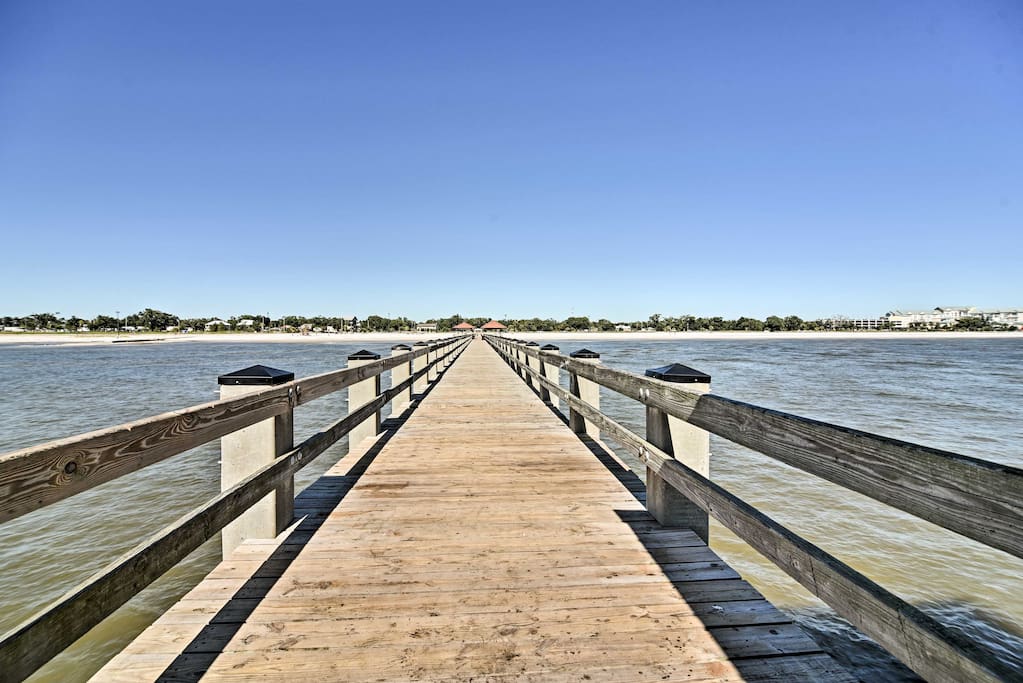 You'll be just steps from the beach for a relaxing day or some fishing.