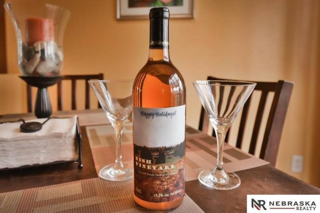 A bottle of wine with 3 nights of stay