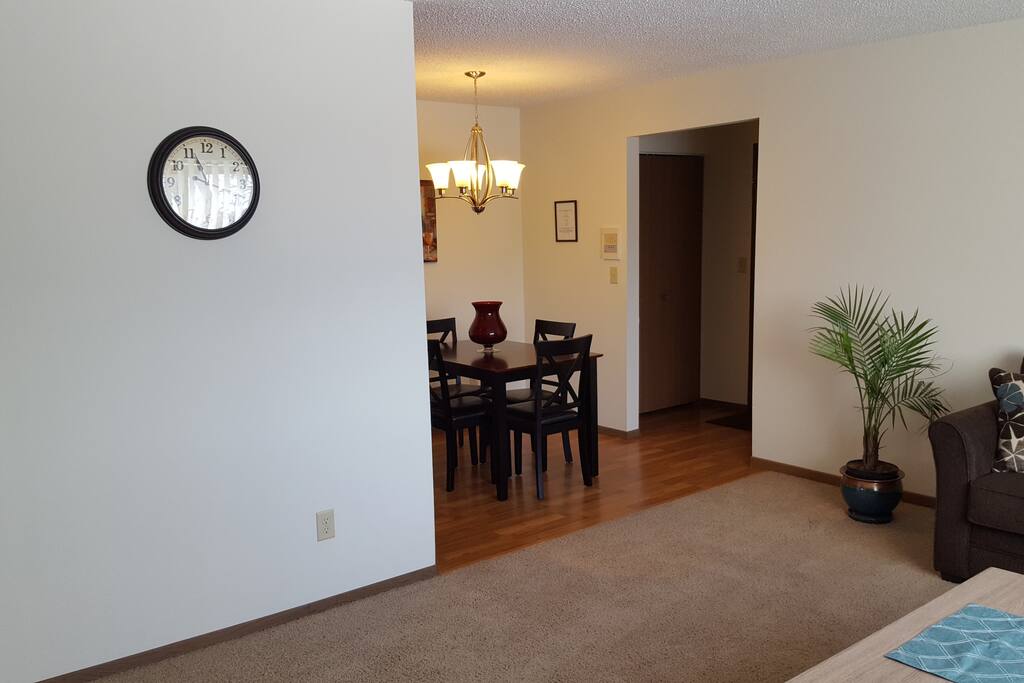 An open living/dining area makes it easy for families to be together.