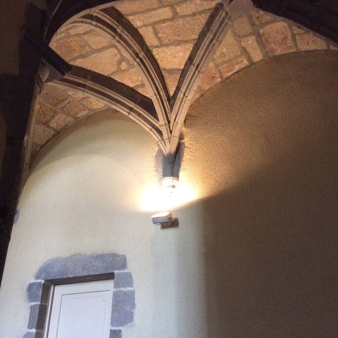 Belle voûtes 17èmes au-dessus de l'entrée de l'appartement.