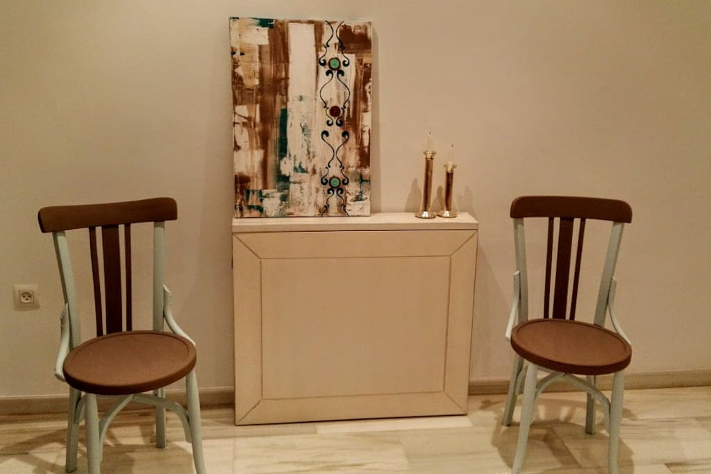 mesa plegada de salon
