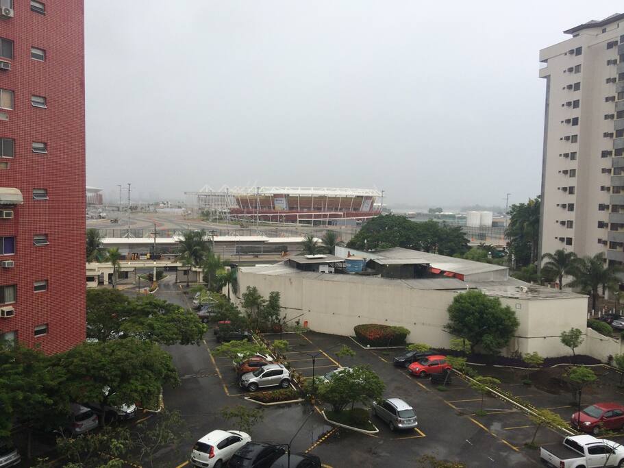 Vista da varanda para o Parque Olímpico