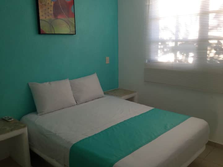 Comfortable master bedroom with full bathroom...