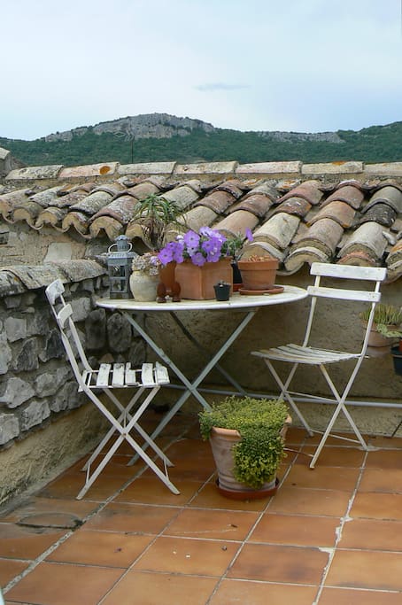 terrasse sur le toit