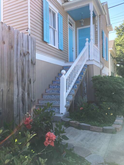 This is the entry way to where you will be staying!