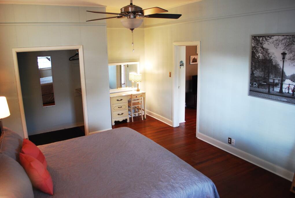 master bedroom looking into the living room