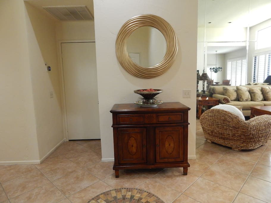 foyer area leadin to living areas and to private bedrooms