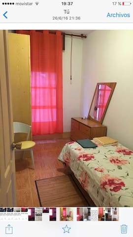 Room, exterior house.
