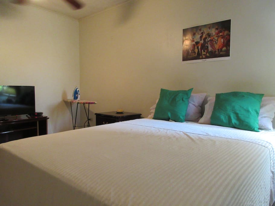 This is the bedroom with Queen size bed.