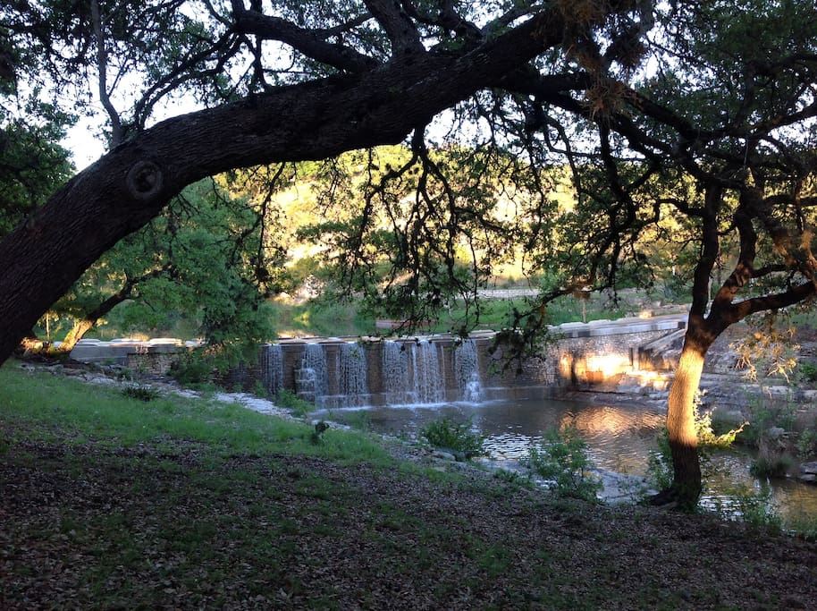 Romance of the waterfall's majesty... at eventide.