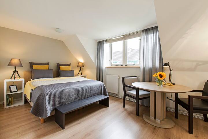 Room with comfortable bed plus bike as a bonus!