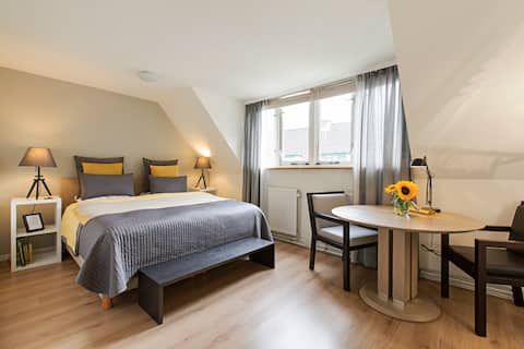 Room with comfortable bed plus bike as a bonus!