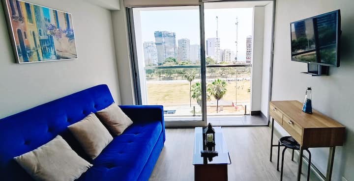 Dpto.moderno En Turístico Barranco,bella Vista P15 - Lima