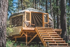 Creekside+Yurt+%2B+Tesla+Charger%2C+Evaporative+Cooler