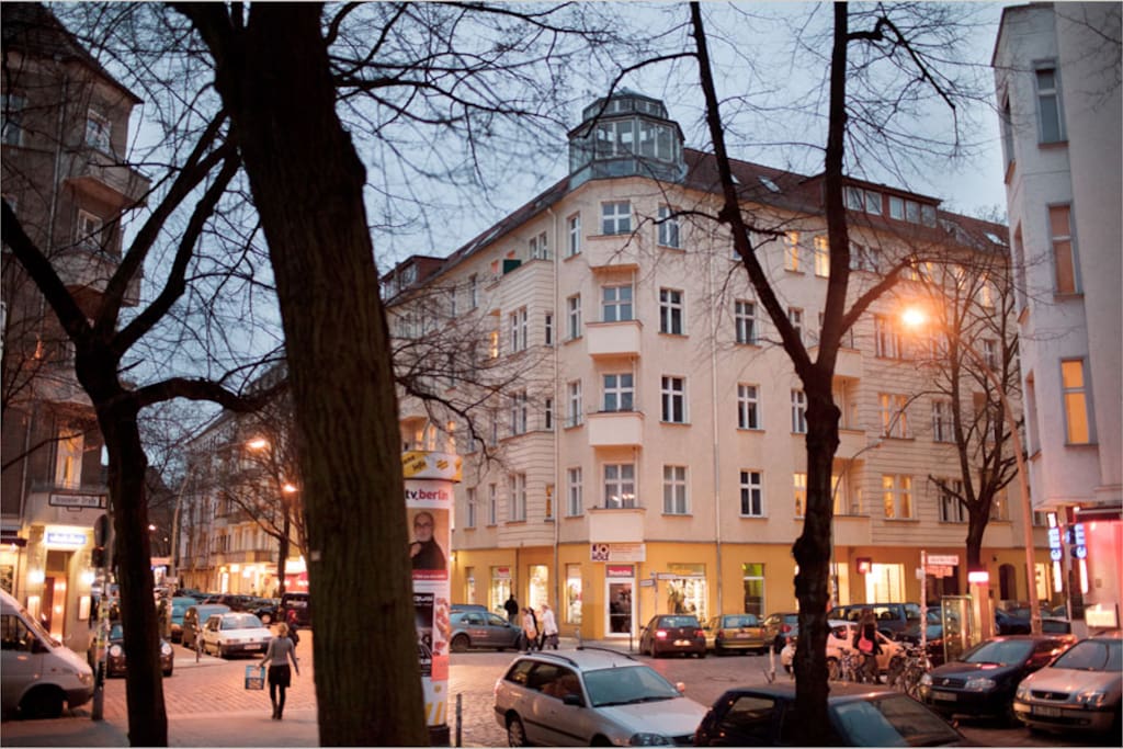 building from Boxhagener Square