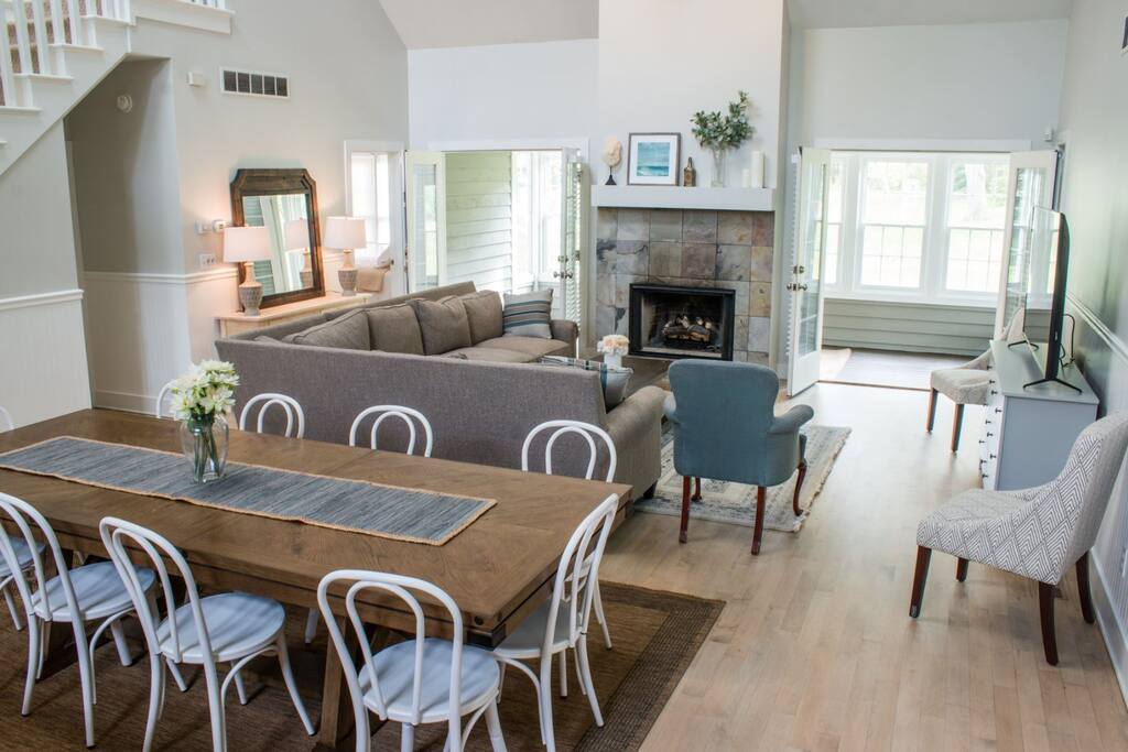 Living Room And Dining Area