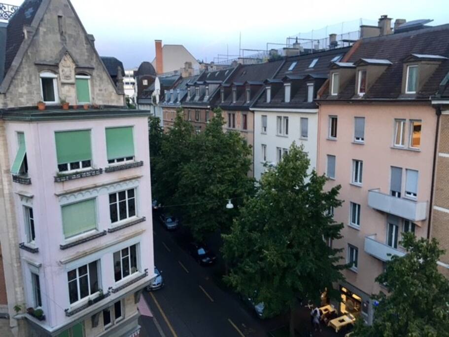 Aussicht vom Zimmer im 5 Stock