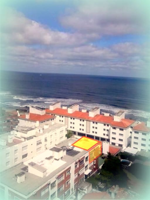 Vista aerea del apartamento.