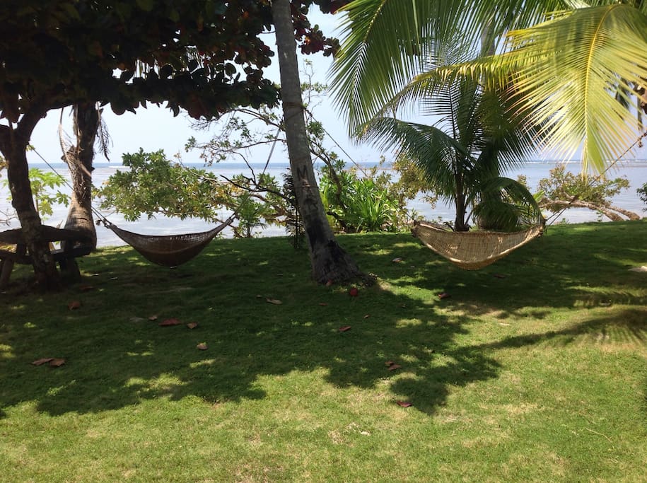 Right in front of the house, steps to the beach