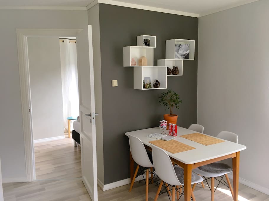 Dinner table in living room