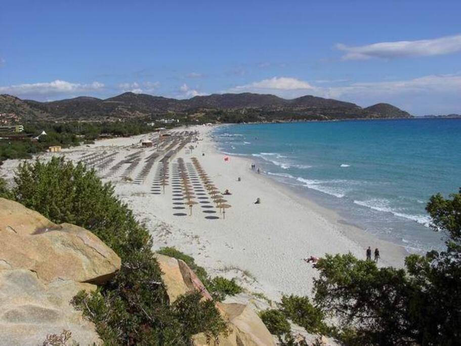 Spiaggia Simius a pochi passi dalla casa