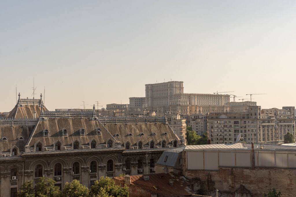 Palace of the Parliament as seen from the terrace