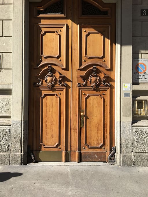 Main door from the street