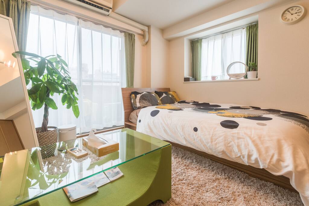 20mins from Shinjuku,3ppl accommodated,speedy wifi,cozy room!