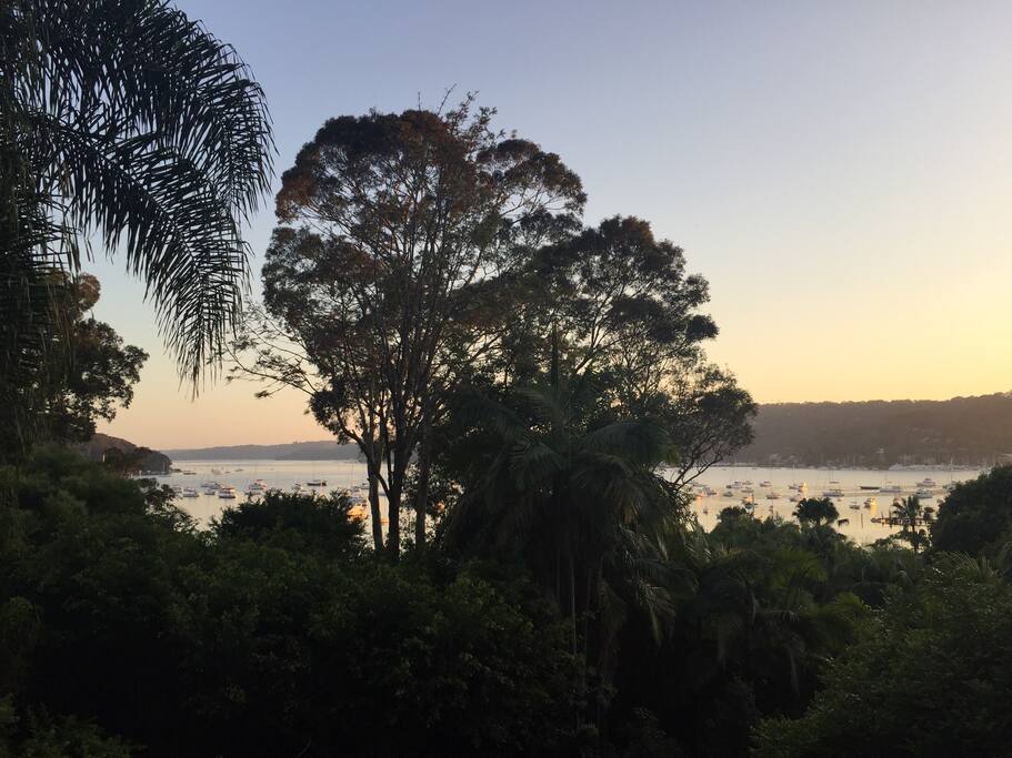 View from upstairs balcony