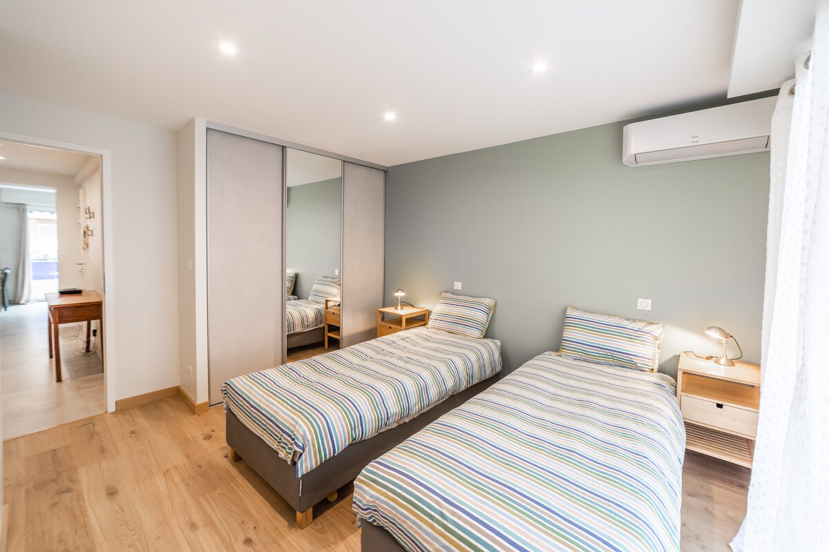 Habitación #2 con 2 camas de 90