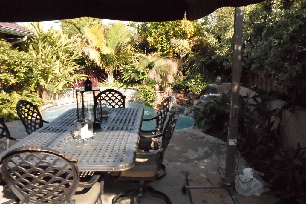Enjoy a continental breakfast on the patio....