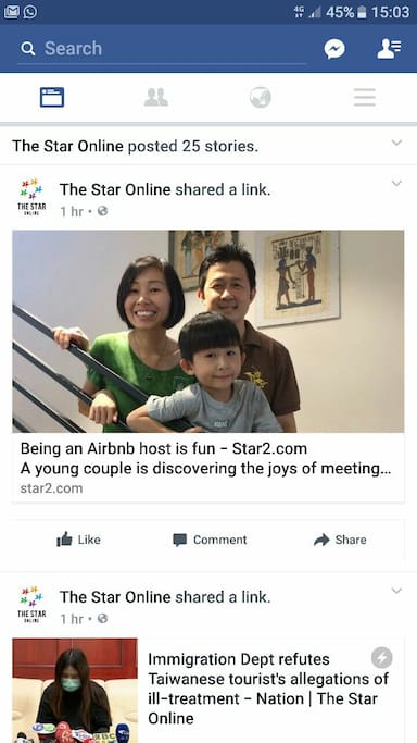 Here's our humble Airbnb hosting journey featured on local largest newspaper, The Star, http://www.star2.com/people/2017/03/18/being-an-airbnb-host-is-fun/
