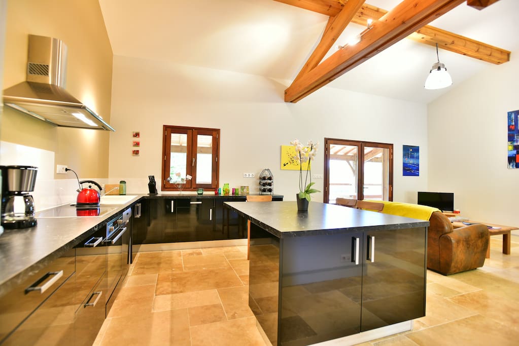 A large and spaceful kitchen