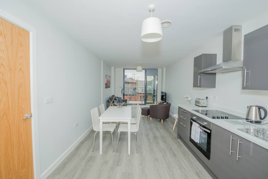 Roomy living area with terrace