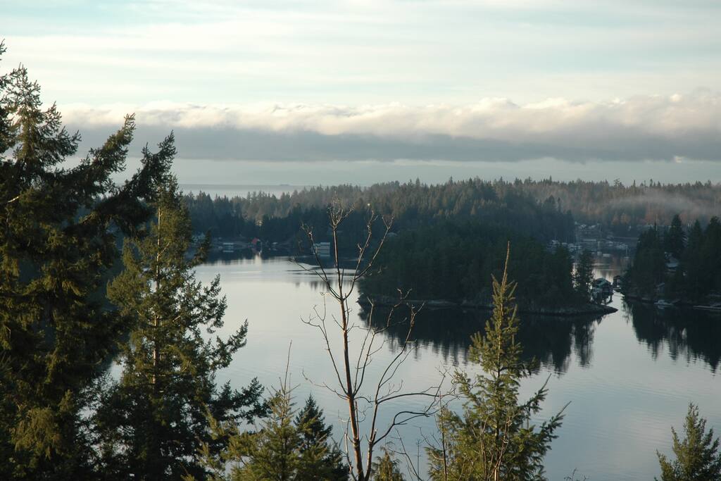 Pender Harbour from the top deck