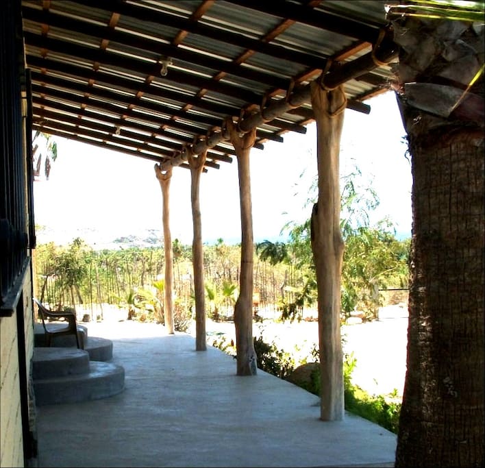 Long & shady front porch