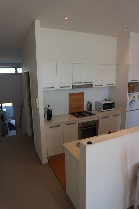 Kitchen and hallway