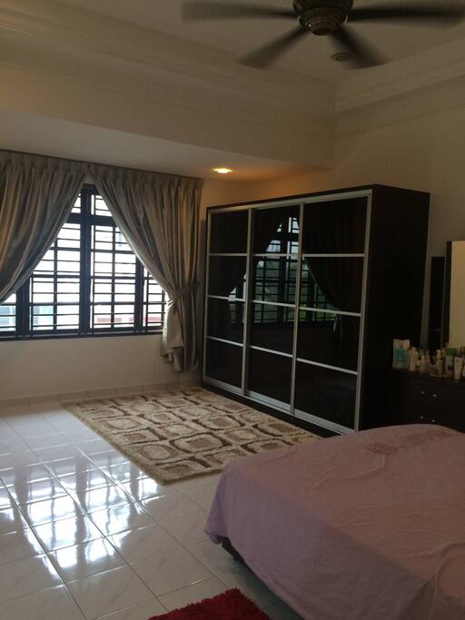 Great master bedroom with large area within the room