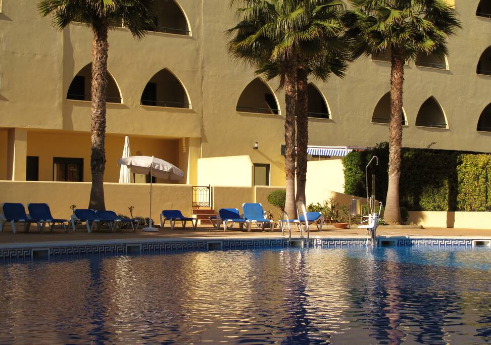 Vista del apartamento desde la piscina