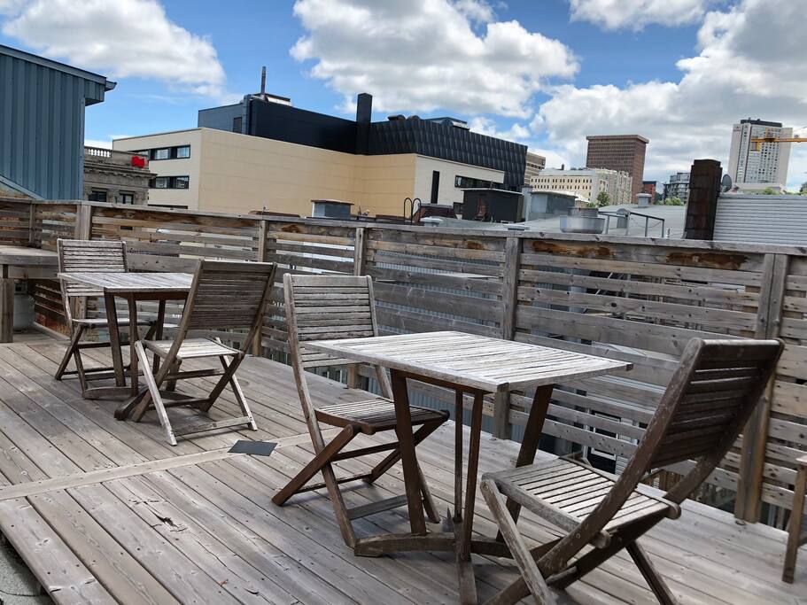 Terrasse privée sur le toit